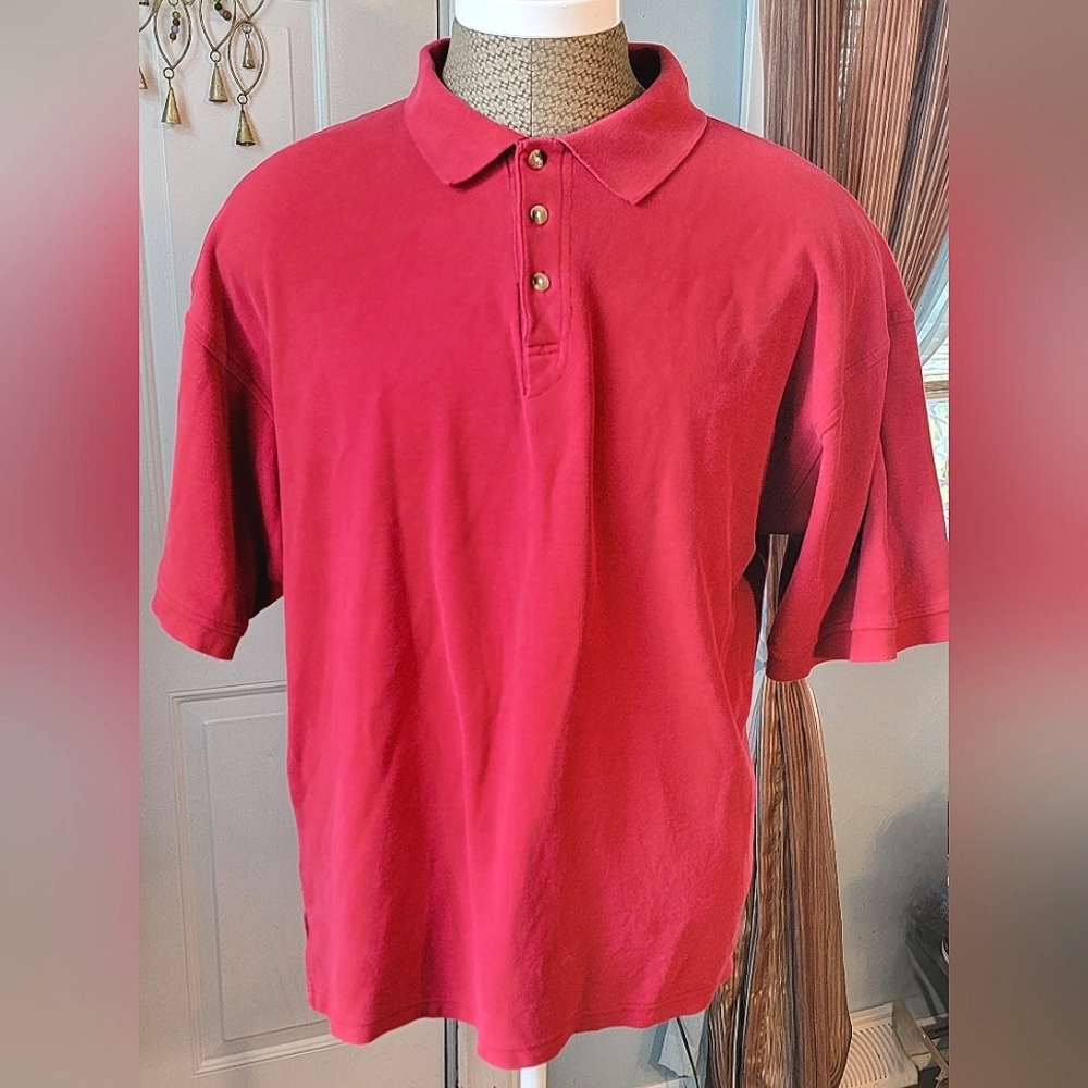 McIntosh & Seymore Of Oregon 80's Vintage Classic Polo Men's XL Red 100% Cotton